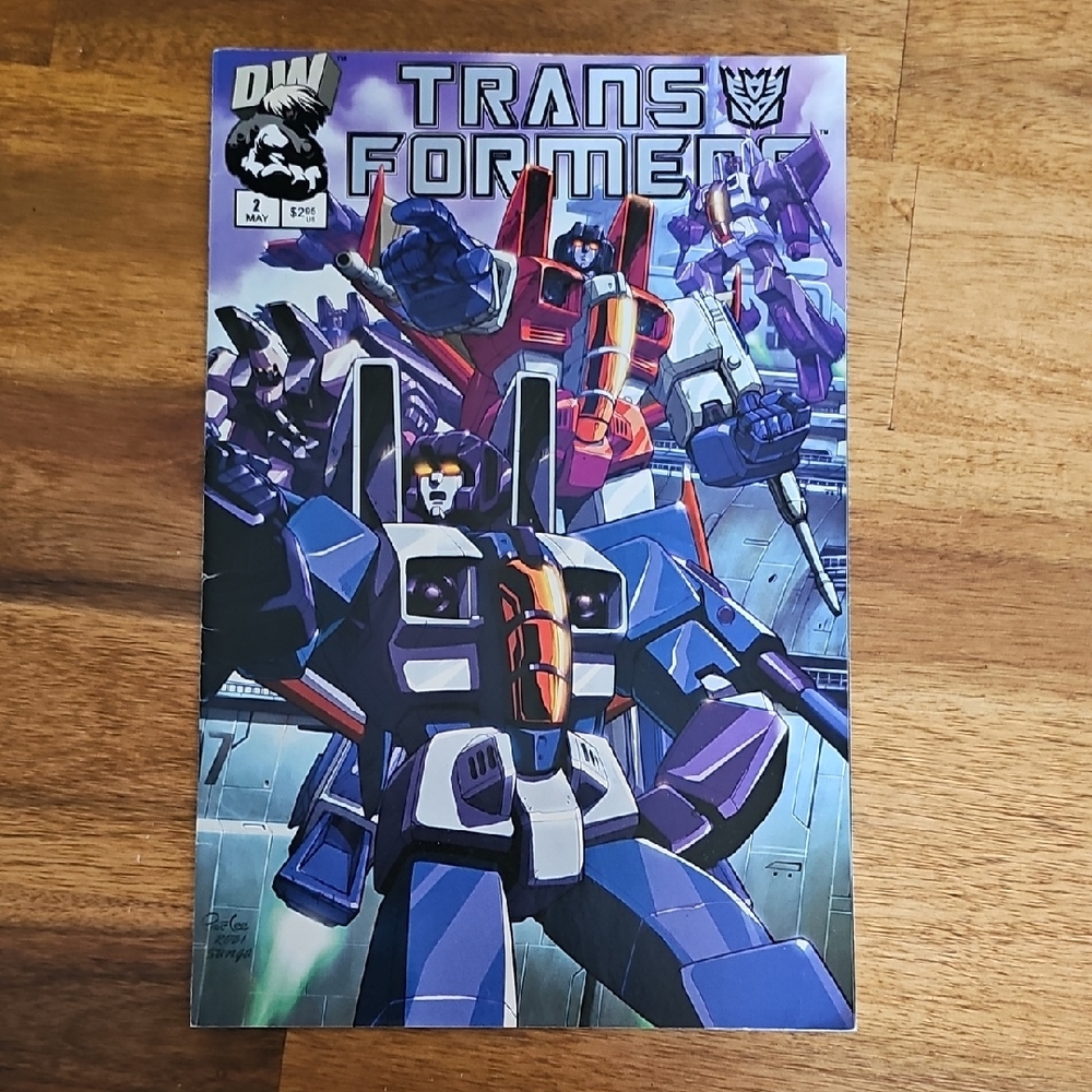 Transformers comic book in excellent condition. May 2002 1st Printing